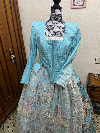 Traje fallera S.XVIII azul 