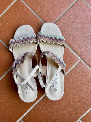 Sandali Armando Olivieri donna beige multicolor 39