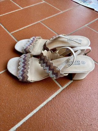 Sandali Armando Olivieri donna beige multicolor 39