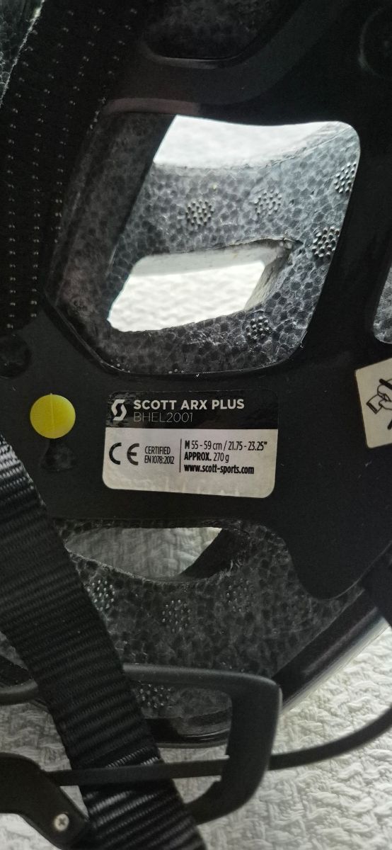 Casco da bicicletta Scott Arx Plus Taglia M Giallo