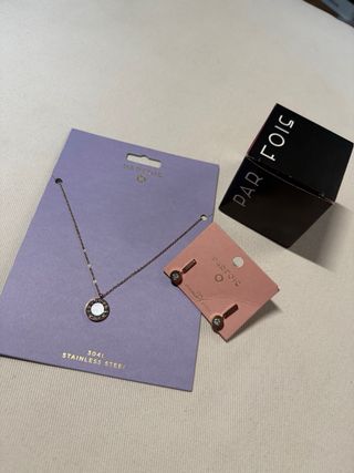 Pack Joyería Parfois Collar y Pendientes