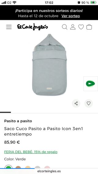 Saco invierno capazo y carrito bebé