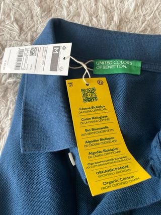 Polo Benetton Talla M Nuevo con etiqueta