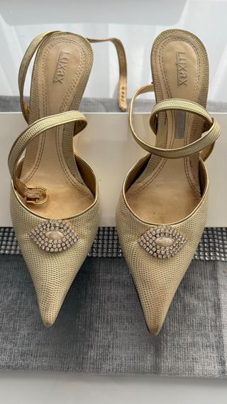 Zapatos boda dorados nº38