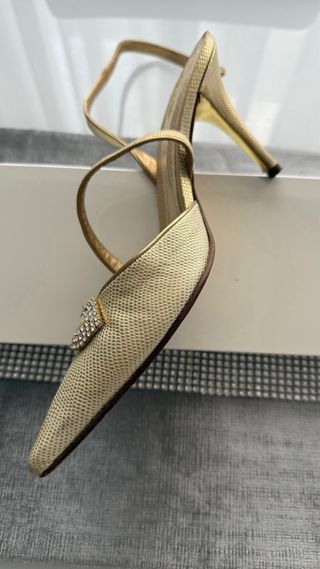 Zapatos boda dorados nº38