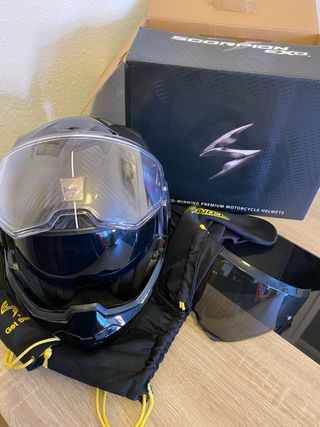 Casco Scorpion Exo-Tech Carbono Talla XS