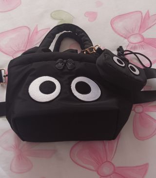 Bolso bandolera acolchado con mini bolsito a juego