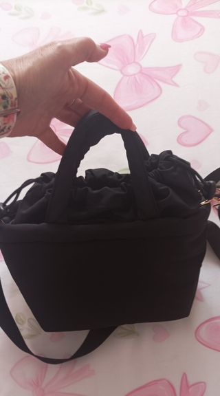 Bolso bandolera acolchado con mini bolsito a juego