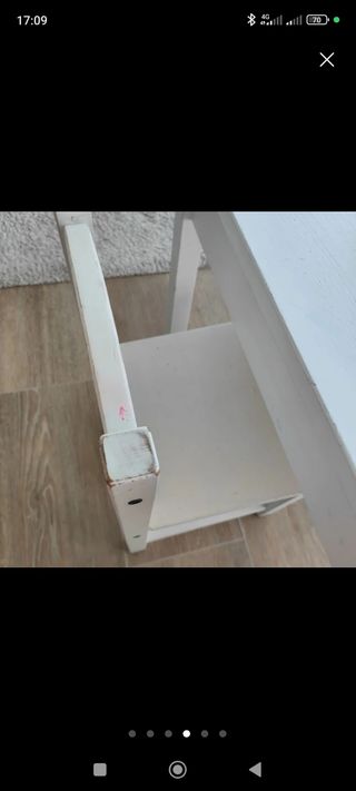 Sundvik Mesa y silla infantil Ikea madera blanca