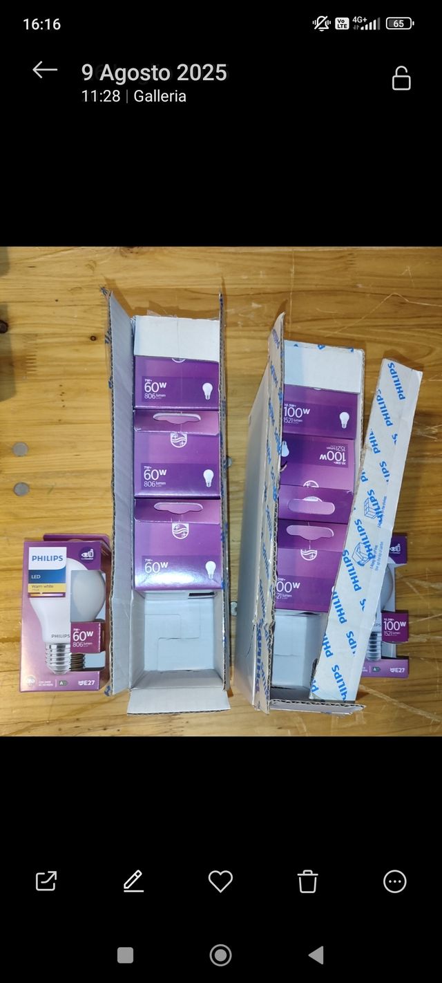 Set lampadine vari watt