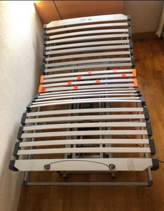 Cama articulada Pardo 105x190cm con colchón visco.