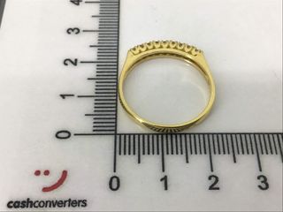 anillo oro 18k con piedra con diamante