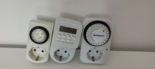 3x Temporizadores reloj Enchufe Programables
