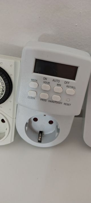 3x Temporizadores reloj Enchufe Programables
