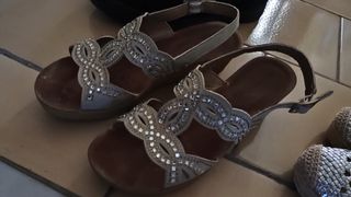 Sandali Inblu donna beige/argento