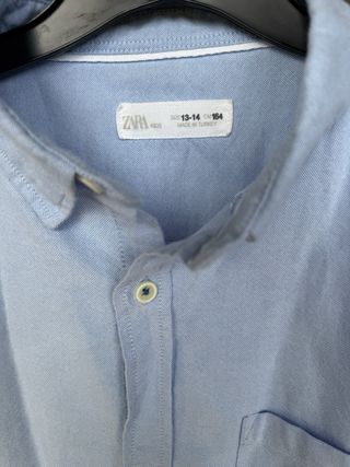 Camisa Zara azul menino 13/14 anos