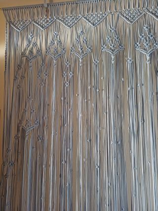 Cortina balconera/ventana azul claro