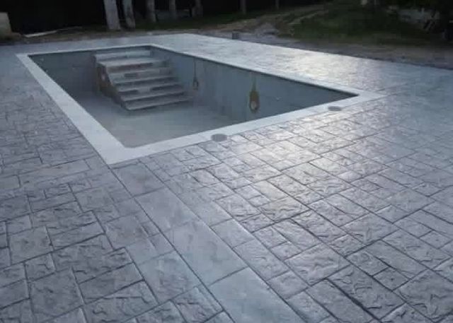 Hormigón impreso para piscinas, muros y barbacoas