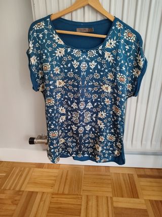 Camiseta Cortefiel Estampada Manga Corta
