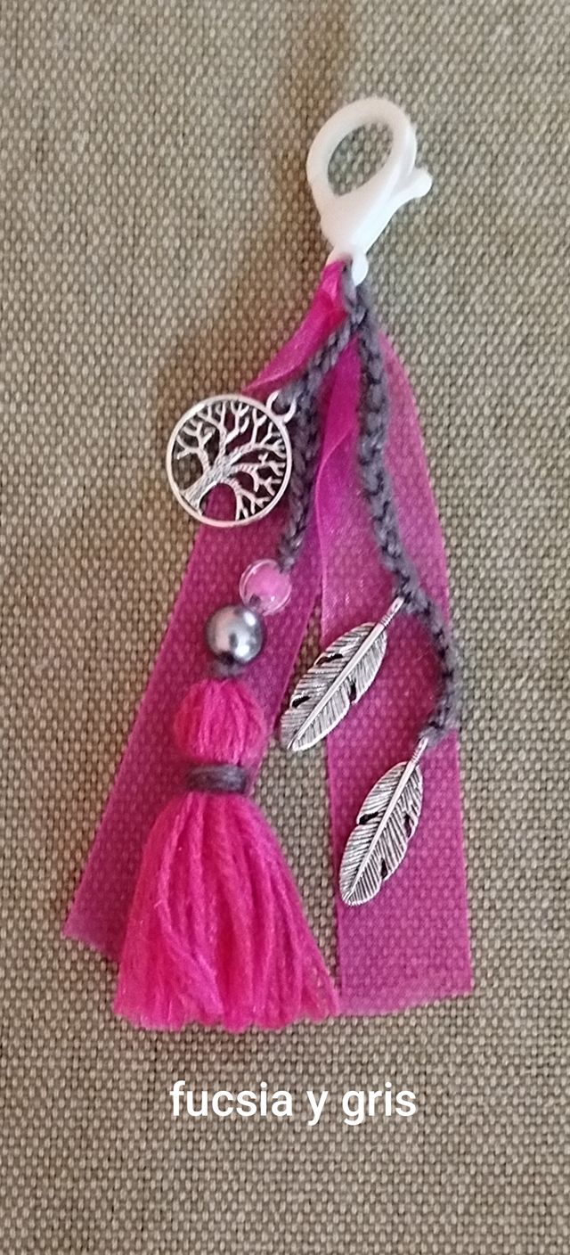 Llavero o adorno bolso - arbol de la vida