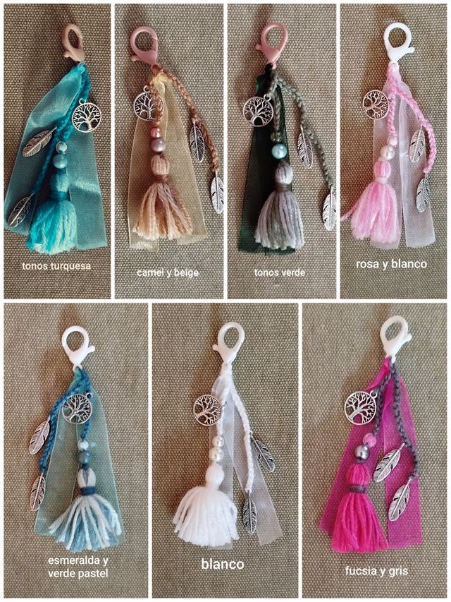 Llavero o adorno bolso - arbol de la vida