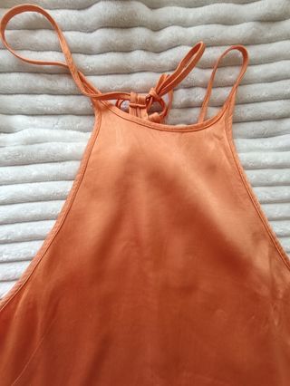 Vestido Verano Zara Talla XS Naranja