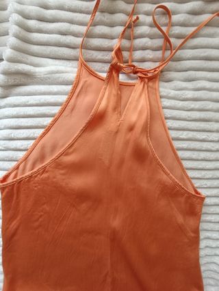 Vestido Verano Zara Talla XS Naranja