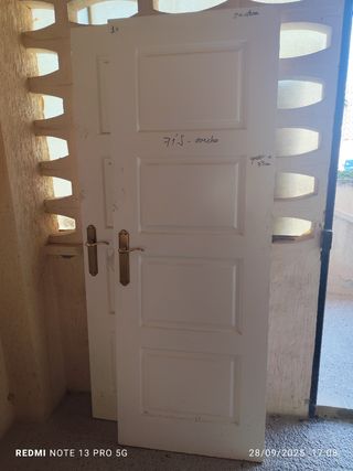 Puertas blancas interiores (2 unidades)