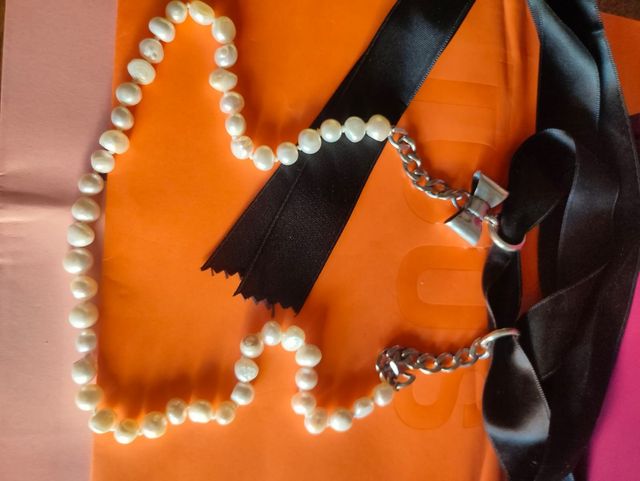 Conjunto Tous Perlas y Plata