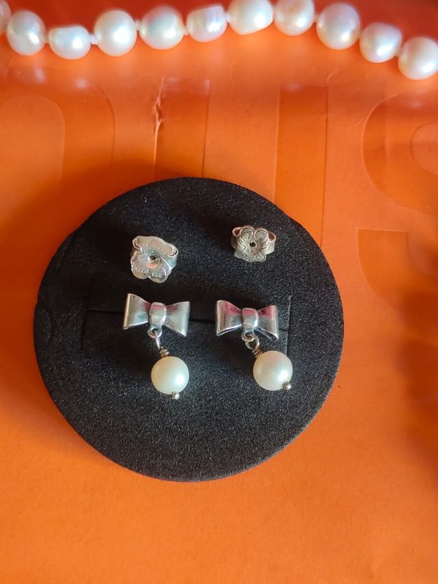 Conjunto Tous Perlas y Plata