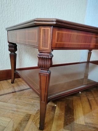 Mesa de centro madera y cristal
