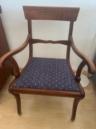 Seis sillas y dos sillones estilo inglés