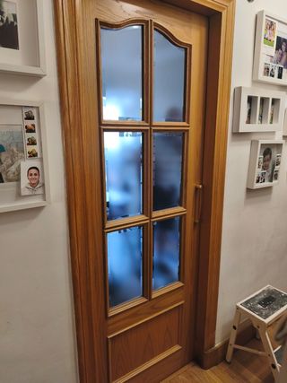 Puerta corredera cristal biselado 72x192