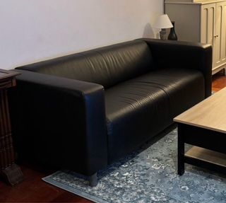 Sofá IKEA Klippan Piel Negro