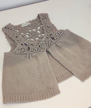 Chaleco crochet niña
