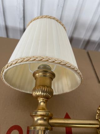 Apliques de pared dorados con cristal