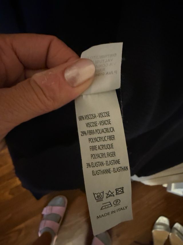 Cardigan blu taglia L