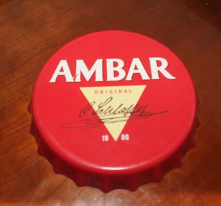 Chapa Cerveza Ámbar Original Vintage