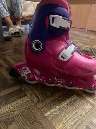 Patines niña Decathlon rosas talla ajustable