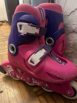Patines niña Decathlon rosas talla ajustable