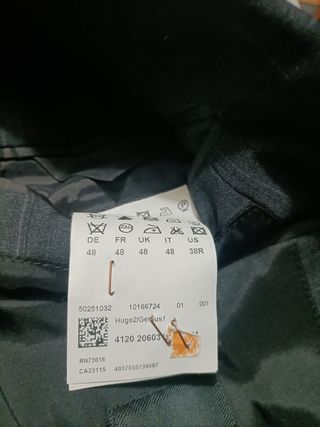 Americana Hugo Boss Hombre Talla 48 Gris