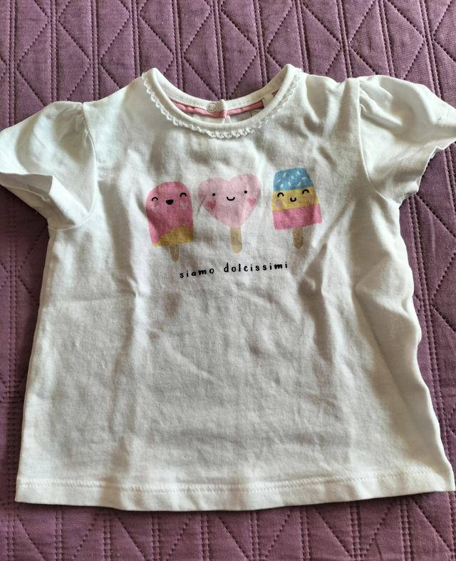 Maglietta neonata maniche corte con stampe