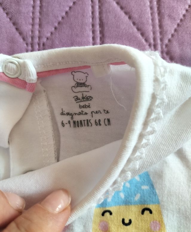 Maglietta neonata maniche corte con stampe