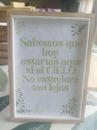 Cuadro Sabemos que hoy estarías aquí