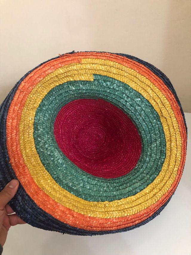 Cappello Sombrero Paglia Multicolore