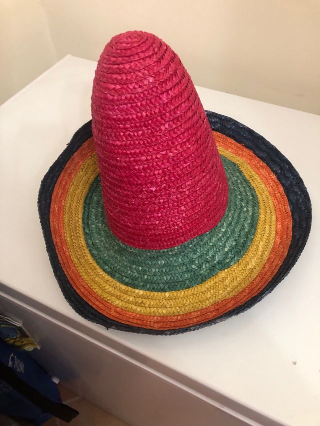 Cappello Sombrero Paglia Multicolore