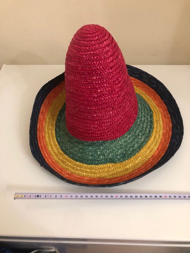 Cappello Sombrero Paglia Multicolore