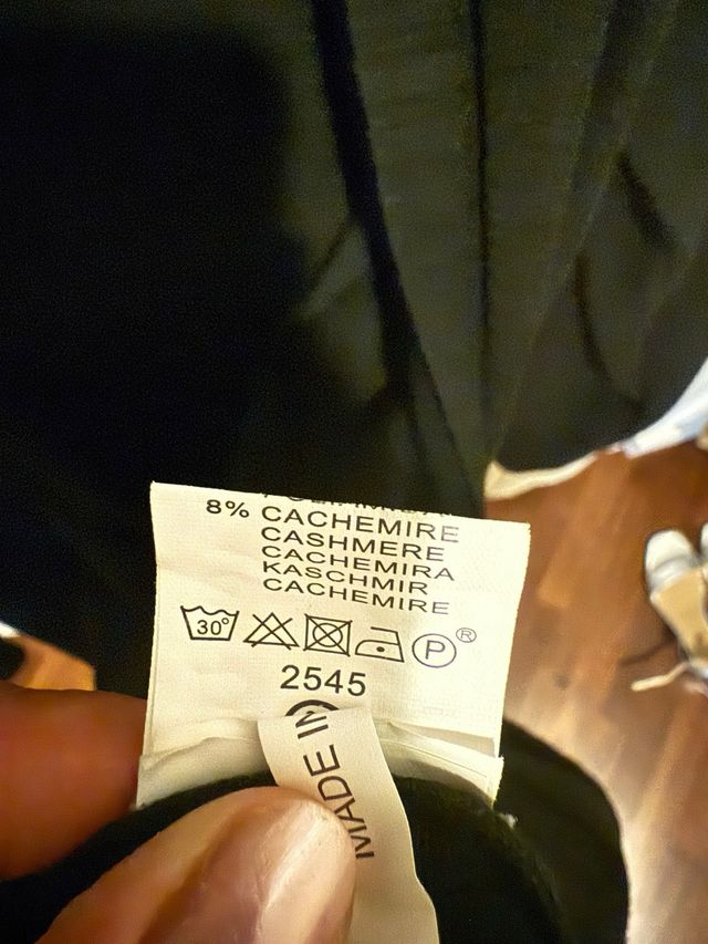 Cardigan nero lungo taglia L