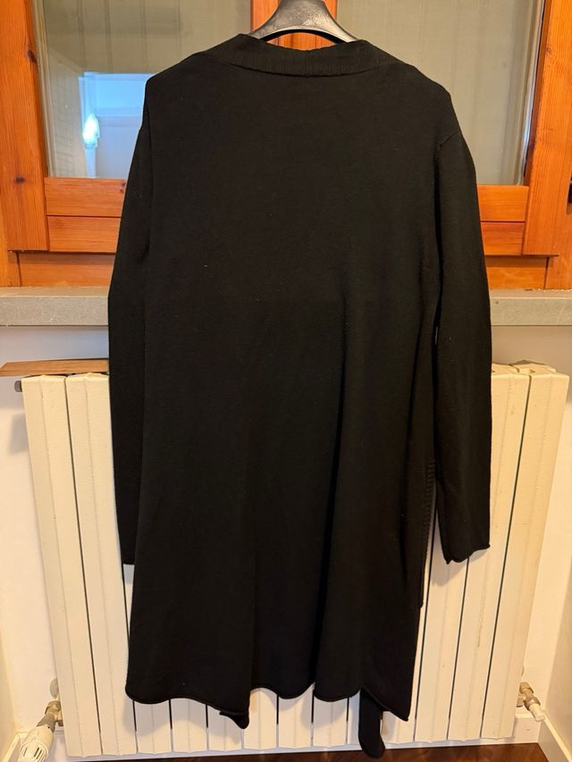 Cardigan nero lungo taglia L
