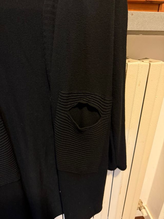 Cardigan nero lungo taglia L